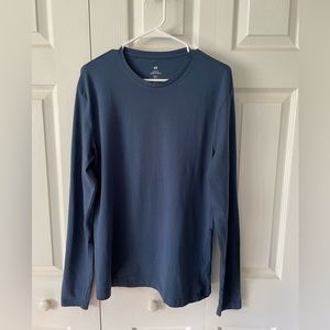H&M Long sleeve Blue Slim Fit Large